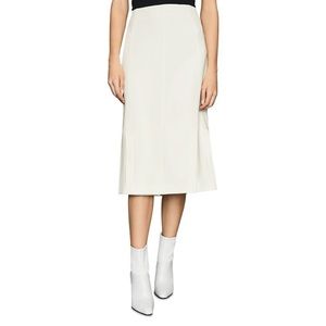 NEW REISS Ivory Cream Flossie Panel Flare Skirt 10